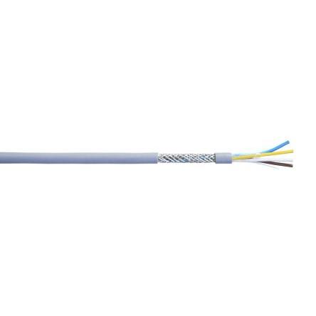AXINDUS Napájecí kabel, řada: SM 4žilový 100 m Polyvinylchlorid plášť, Šedá, vnější průměr: 7.1 mm OD, 500V ac 80 °C