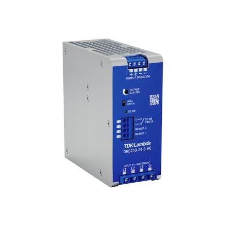 TDK-Lambda Napájecí zdroj na lištu DIN DRB120/240-3, počet výstupů: 1 Lišta DIN 575V ac 5 A St. 48V dc DC 240 W