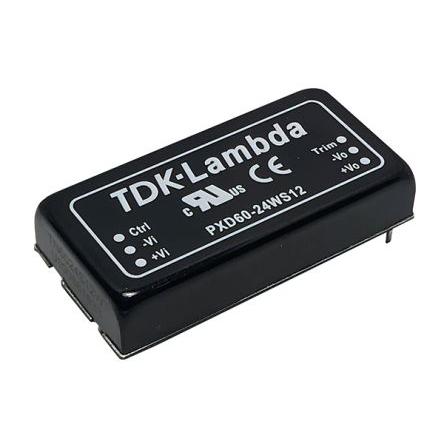 TDK-Lambda Měnič DC/DC PXD60, výstup: 3.3V 1600 V, Vin 75V 12 A, Vin 9V 60 W -40 °C 105 °C Povrch