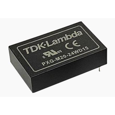 TDK-Lambda Měnič DC/DC PXG-M, výstup: 24V, 5 V 5000 V, Vin 75V 3.4 A, Vin 9V 20 W -40 °C 105 °C Povrch
