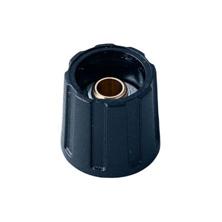 Knoflík potenciometru Černá 16 mm Průměr knoflíku, barva ukazatele: Černá barva ukazatele 6 mm hřídel OKW A2516060
