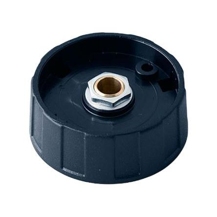 Knoflík potenciometru Černá 40 mm Průměr knoflíku 6 mm hřídel OKW A2540060 Kulatý hřídel