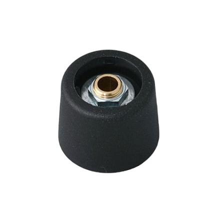 Knoflík potenciometru Černá 20 mm Průměr knoflíku 6 mm hřídel OKW A3120069 Kulatý hřídel