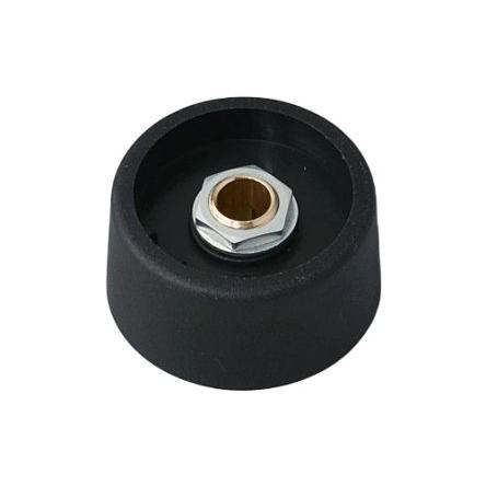 Knoflík potenciometru Černá 31 mm Průměr knoflíku 6.35 mm hřídel OKW A3131639 Kulatý hřídel