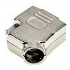 MH Connectors Plášť D-Sub, řada: MHD45ZK, orientace těla: Úhlový, počet kontaktů: 9, materiál pouzdra: Zinek, barva: