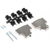 MH Connectors Plášť D-Sub, řada: MHD45ZK, orientace těla: Úhlový, počet kontaktů: 15, materiál pouzdra: Zinek, barva: