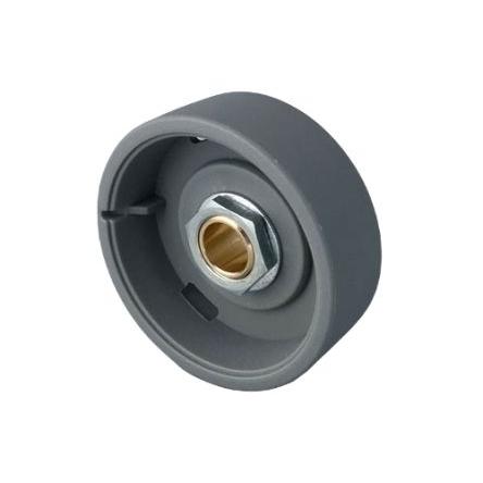 Knoflík potenciometru Šedá 33 mm Průměr knoflíku 6 mm hřídel OKW B8033068 Kulatý hřídel