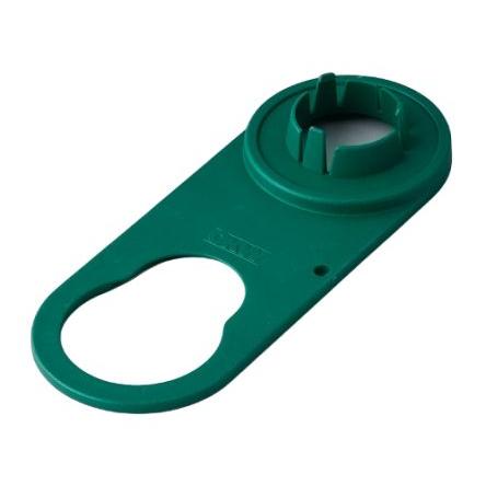 Knoflík potenciometru Zelená 33 mm Průměr knoflíku OKW B8733001 Kulatý hřídel