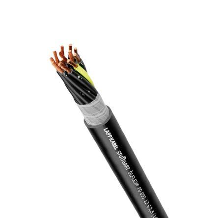 Ovládací kabel, řada: 10265 5žilový 12 AWG Polyvinylchlorid plášť Lapp 50 m Splétaný Stíněný, Černá