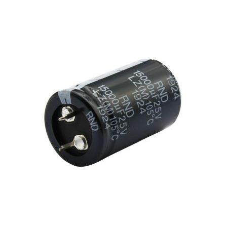 Kondenzátor 470 μF RND 150KLZ450M471P45Y 450V dc, Zacvakávací montáž RND
