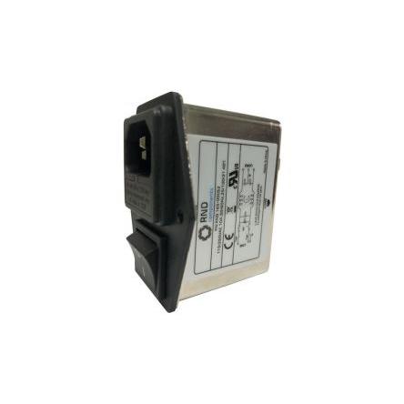 Filtr EMI, řada: RND 165, 250V, 50Hz, 60 Hz, Montáž na rám, Jazýček, 10 A, počet fází: 1, RND, No