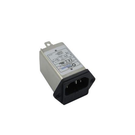 RND Filtr IEC 4A, řada: RND 165 C14, 250V 3pólový, 50Hz Nasazovací, 85 °C 1, -25 °C RND 165-00115