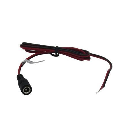 Kabel 5 m, Červená, Černá, A: Zásuvka DC, B: Holý konec Polyvinylchlorid, 12V RND