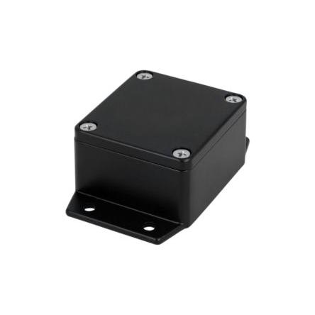 RS PRO Pouzdro, řada: RND 455 IP65 S přírubou barva Černá barva Černá Hliníková slitina 64 mm 35 mm 58 mm