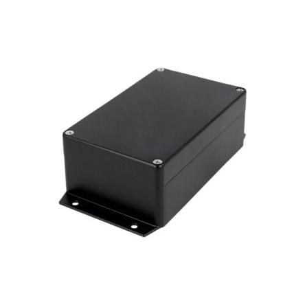 RS PRO Pouzdro, řada: RND 455 IP65 S přírubou barva Černá barva Černá Hliníková slitina 160 mm 60 mm 100 mm