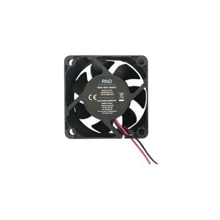 RND Axiální ventilátor, průtok vzduchu: 23.95 cfm 1.8 W 12V dc 20 mA IP44 60 mm 60mm 25 mm