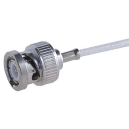 Huber+Suhner Koaxiální konektor, řada: 11_BNC Vnější, 50 Ω, orientace těla: Rovný, Kabel, IDC Kulatý koaxiální konektor