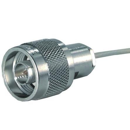 Huber+Suhner Koaxiální konektor, řada: 11_N Vnější, 50 Ω, orientace těla: Rovný, Kabel Konektor N Pájecí, 11GHz 165 °C