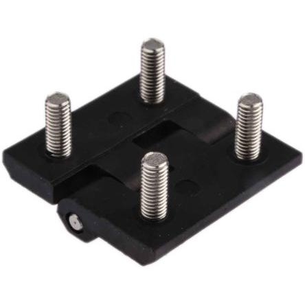 Kloubový závěs Výkyvné Patka, Polykarbonát Pevný Upevnění šroubem, délka: 40 mm x 40mm x 5 mm RS PRO