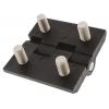 Kloubový závěs Výkyvné Patka, Polykarbonát Pevný Upevnění šroubem, délka: 60 mm x 60mm x 8 mm Steinbach & Vollman