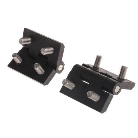 Kloubový závěs Výkyvné Patka, Polykarbonát Pevný Upevnění šroubem, délka: 60 mm x 60mm x 8 mm Steinbach & Vollman