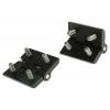 Kloubový závěs Výkyvné Patka, Polykarbonát Pevný Upevnění šroubem, délka: 50 mm x 50mm x 6 mm Steinbach & Vollman