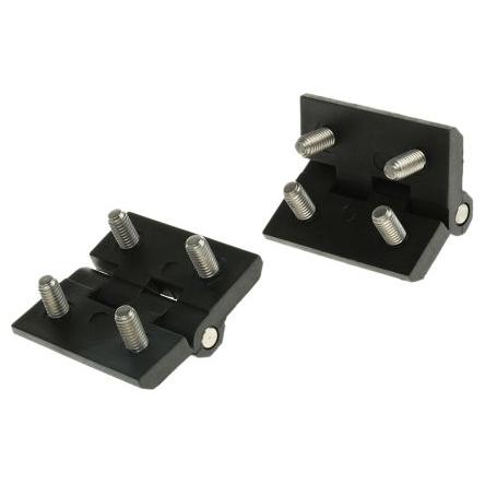 Kloubový závěs Výkyvné Patka, Polykarbonát Pevný Upevnění šroubem, délka: 50 mm x 50mm x 6 mm Steinbach & Vollman