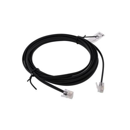 Telefonní kabel, Černá 6 m RND