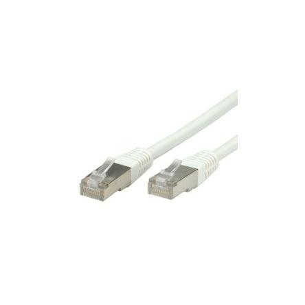 RND Kat6 Ethernetové kabely, Bílá, Polyvinylchlorid, A: RJ45, Rovný 5 m Vnější, B: RJ45 Vnější, typ pláště: SF/UTP