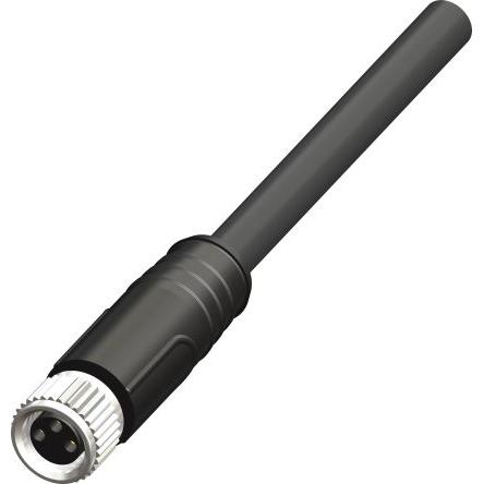 Kabel pro snímače a ovladače, A: Vnitřní, A: M8, Rovný 3, B: Volný konec kabelu, B: Neuzavřený, 60V, IP67 RS PRO 1 m