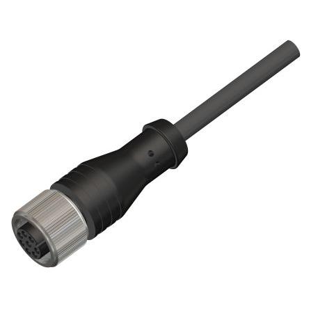 Kabel pro snímače a ovladače, A: Vnitřní, A: M12, Rovný 8, B: Volný konec kabelu, B: Neuzavřený, 60V, IP67 RS PRO 5 m