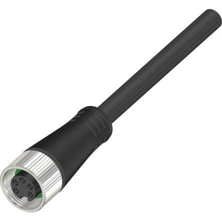 Kabel pro snímače a ovladače, A: Vnitřní, A: 7/8 in kulatý, Rovný 5, B: Volný konec kabelu, B: Neuzavřený, 60V, IP67 RS