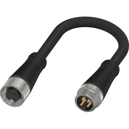 Kabel pro snímače a ovladače, A: Vnitřní, A: 7/8 in kulatý, Rovný 4, B: Přímý, B: Vnější, 30V 8, IP67 RS PRO 10 m