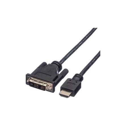 Roline, A: Vnější DVI-D, B: Vnější HDMI 1 m Kabel DVI, Černá