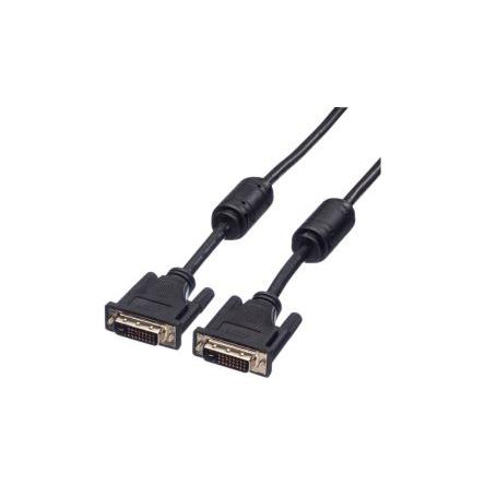 Roline, A: Vnější DVI-D, B: Vnější DVI-I 7.5 m Kabel DVI, Černá