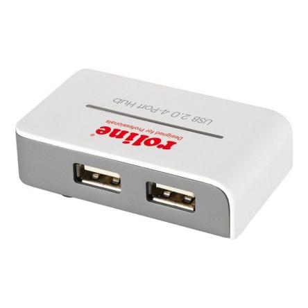 Rozbočovač USB 14.02.5013, standard: USB 2.0 USB, počet portů USB: 4 Adaptér 40 mm Roline 18 mm 65mm