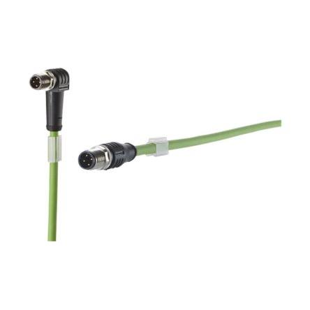 Kabel konektoru, A: Vnější, A: Rovný 4, B: Přímý, B: Vnější, 250V 4, IP6X, IPX7, řada: 142M Metz Connect 2 m