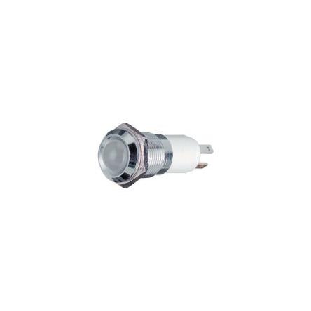 Panelové LED, řada: 17 Zelená, Žlutá, Červená, typ žárovky: LED Odizolovaný vodič EAO 24V 14 mm, IP67