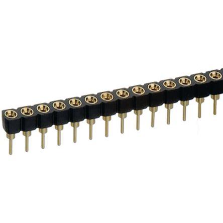 Preci-Dip Konektor PCB, řada: 310, počet kontaktů: 20, počet řad: 1, rozteč: 2.54 mm, orientace těla: Rovný, 3.17 mm,