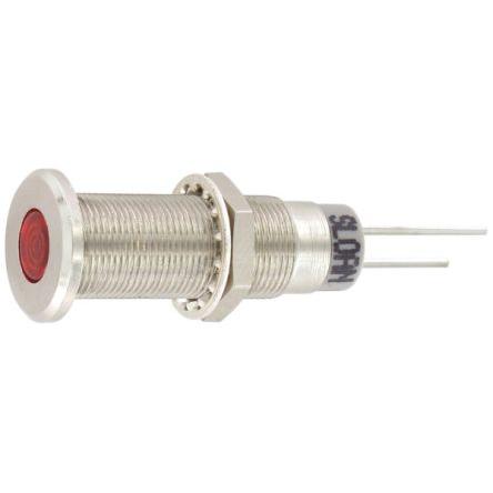 Panelové LED Červená Pájecí očko Sloan 12V 8.2 mm, IP64