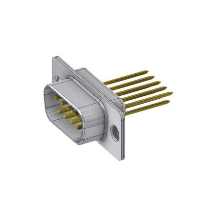 Deltron Connectors Konektor D-Sub, řada: DT, počet kontaktů: 9, orientace těla: Rovný, Kabel Vnější, Standardní, 125V,