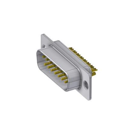 Deltron Connectors Konektor D-Sub, řada: DT, počet kontaktů: 15, orientace těla: Rovný, Kabel Vnější, Standardní, 125V,