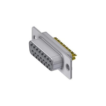 Deltron Connectors Konektor D-Sub, řada: DT, počet kontaktů: 15, orientace těla: Rovný 2.84 mm, Kabel Vnitřní,