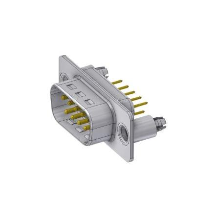 Deltron Connectors Konektor D-Sub, řada: DTS, počet kontaktů: 9, orientace těla: Rovný 2.74 mm, Montáž na plošný spoj