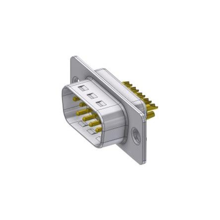 Deltron Connectors Konektor D-Sub, řada: DTS, počet kontaktů: 9, orientace těla: Rovný, Kabel Vnější, Standardní, 125V,