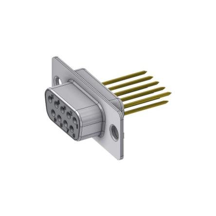 Deltron Connectors Konektor D-Sub, řada: DTS, počet kontaktů: 9, orientace těla: Rovný, Kabel Vnitřní, Standardní, 125V,