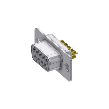 Deltron Connectors Konektor D-Sub, řada: DTS, počet kontaktů: 9, orientace těla: Rovný, Kabel Vnitřní, Standardní, 125V,