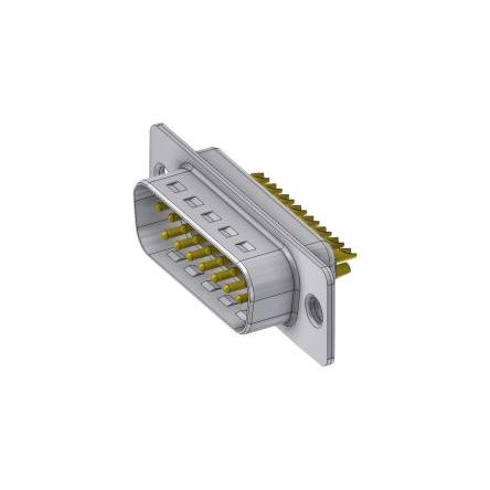 Deltron Connectors Konektor D-Sub, řada: DTS, počet kontaktů: 15, orientace těla: Rovný, Kabel Vnější, Standardní, 125V,