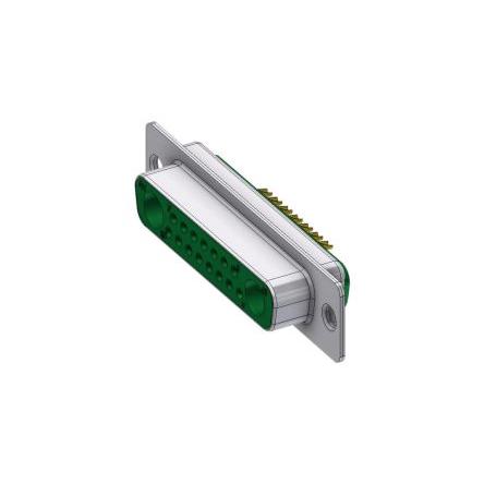 Deltron Connectors Konektor D-Sub, řada: DTS, počet kontaktů: 17, orientace těla: Rovný, Kabel Vnitřní, 125V 2.54 mm