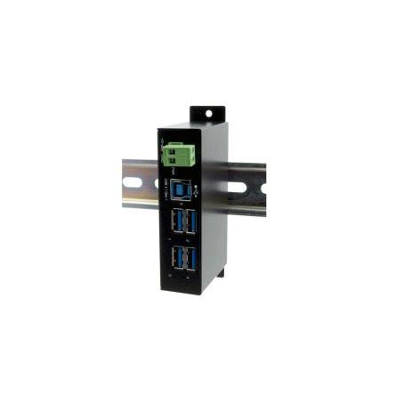 Rozbočovač USB EX-1504HMS, standard: USB 3.0 USB, počet portů USB: 4 Napájení sběrnicí 67.4 mm Exsys 114.6 mm 26mm
